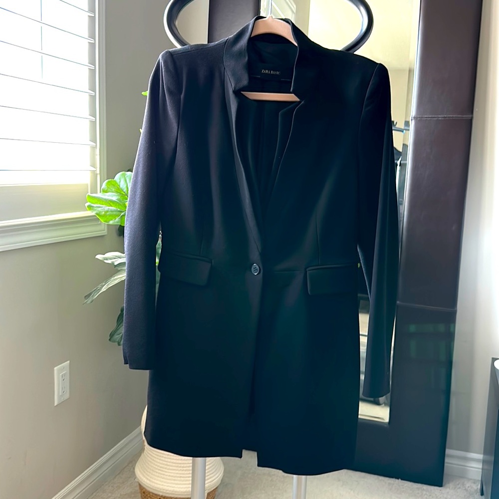 Long Tuxedo Blazer Coat